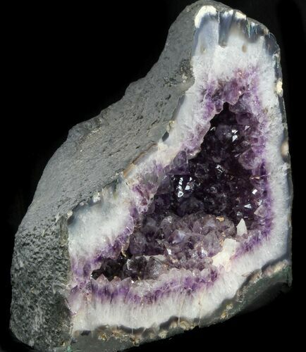 Amethyst Geode With Calcite ( lbs) - Cyber Monday Special! #34439